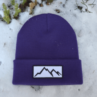 Alpsnow Beanie Mütze Lila Stick Patch Tiefgang