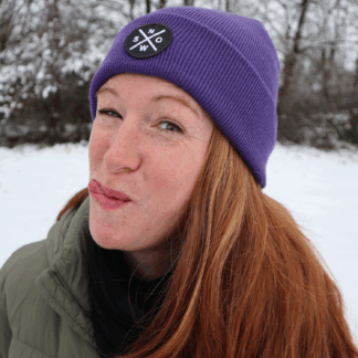 Alpsnow Mütze Lila SNOW Patch Future-Ready