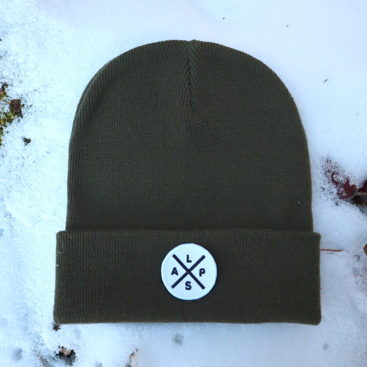 Alpsnow Mütze Olive ALPS Patch Zeitlose Klassik