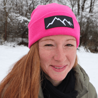 Alpsnow Mütze Pink Berg Patch Abenteuer Freiheit