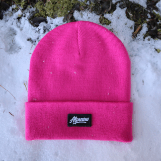 Alpsnow Mütze Pink Logo Patch Glücks-Vibe