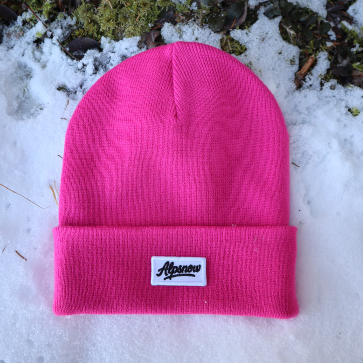 Alpsnow Mütze Pink Logo Patch Original Style