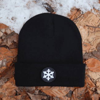 Alpsnow Mütze Schwarz Eiskristall Patch – Dein 🚀 Style-Upgrade für den Winter 🥶